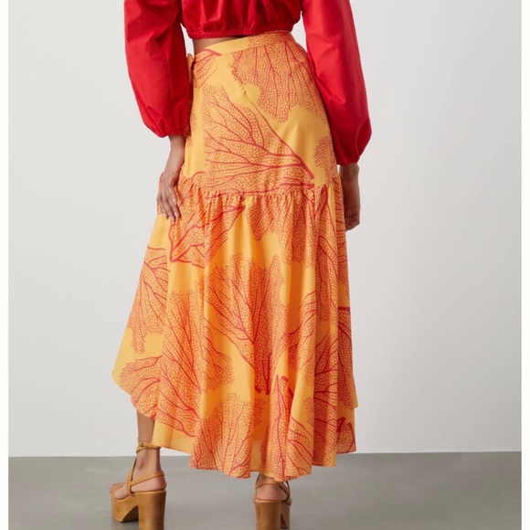 NWT Anthropologie Hutch Printed Wrap Maxi Skirt - Picture 4 of 15